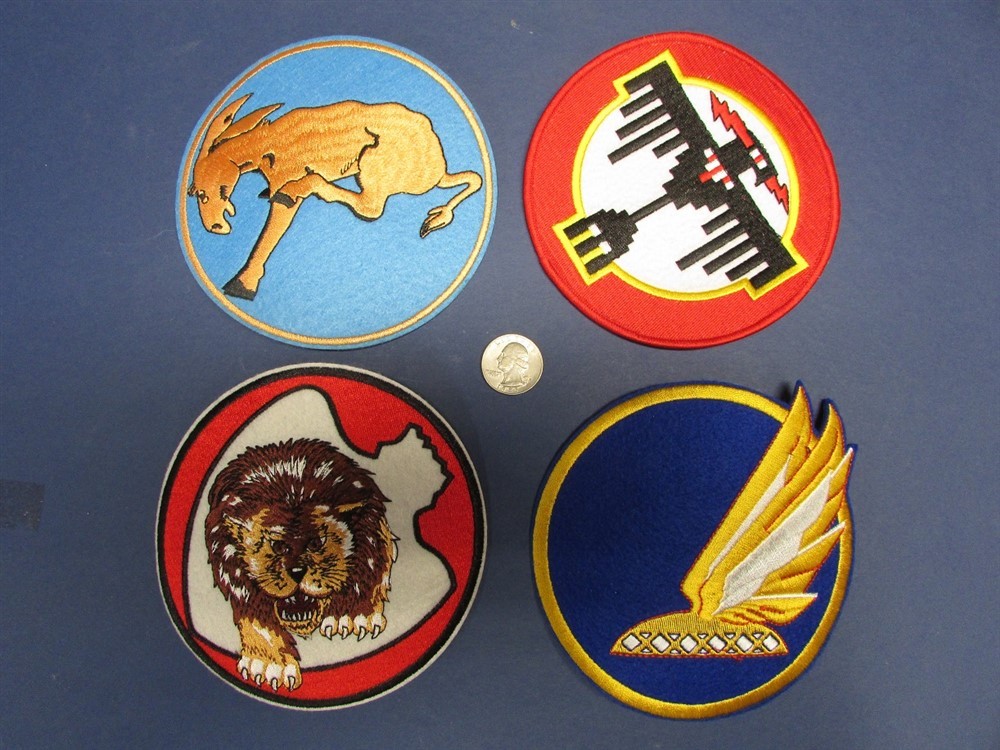 DOOLITTLE RAIDERS 35th 95th 432nd 37th WW2 AAC B-25 MITCHELL Squadron Patch Set