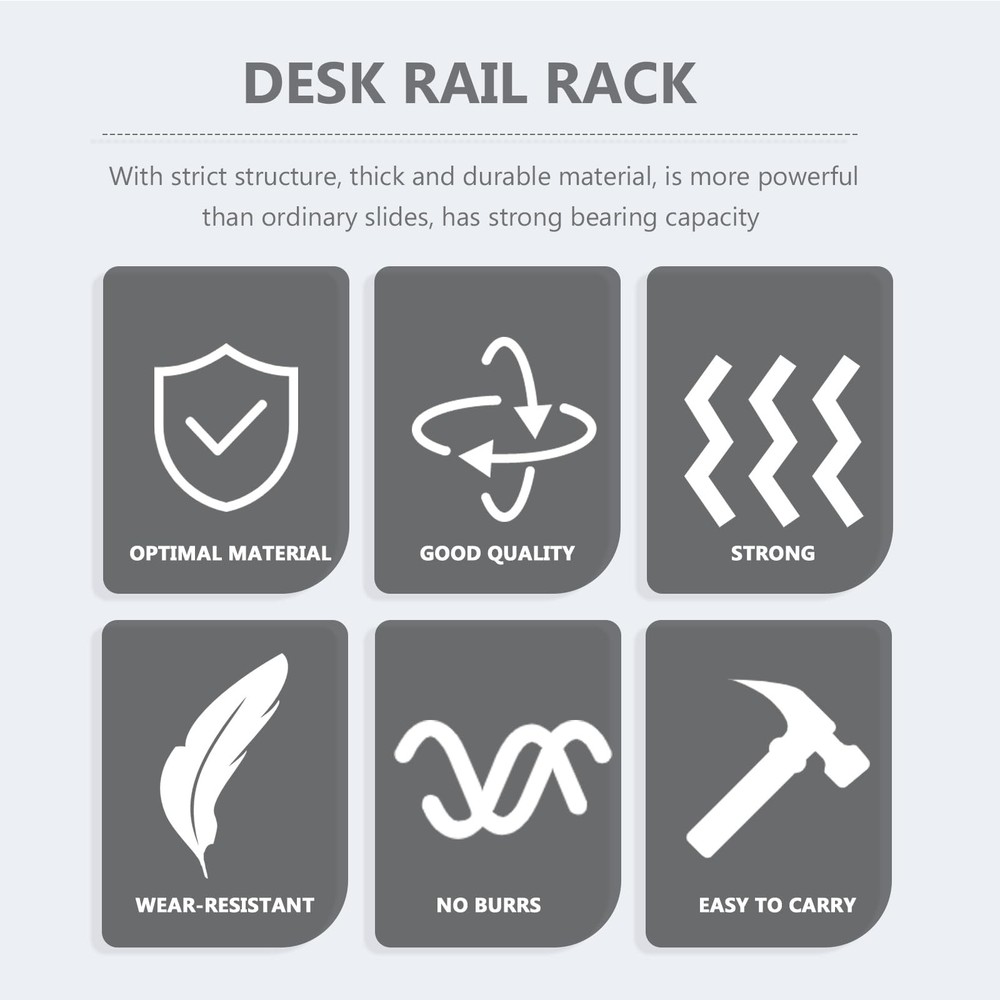 Under Desk Keyboard Tray Slide Adjustable Computer Keyboard Rail