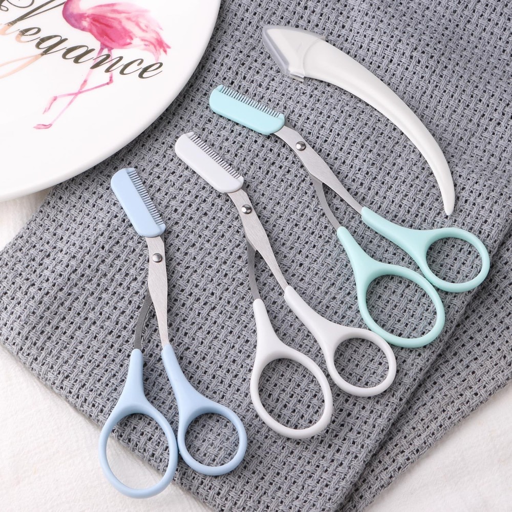 Eyebrow Scissors with Eyebrow , Profal Eyebrow Trimmer Scissors