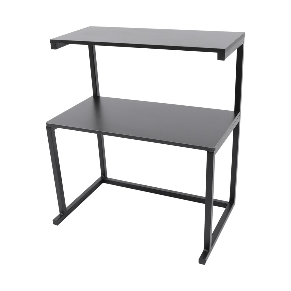 Iron Printer Stand Desk Shelf Storage Home Office 3 Tier Computer Organizer