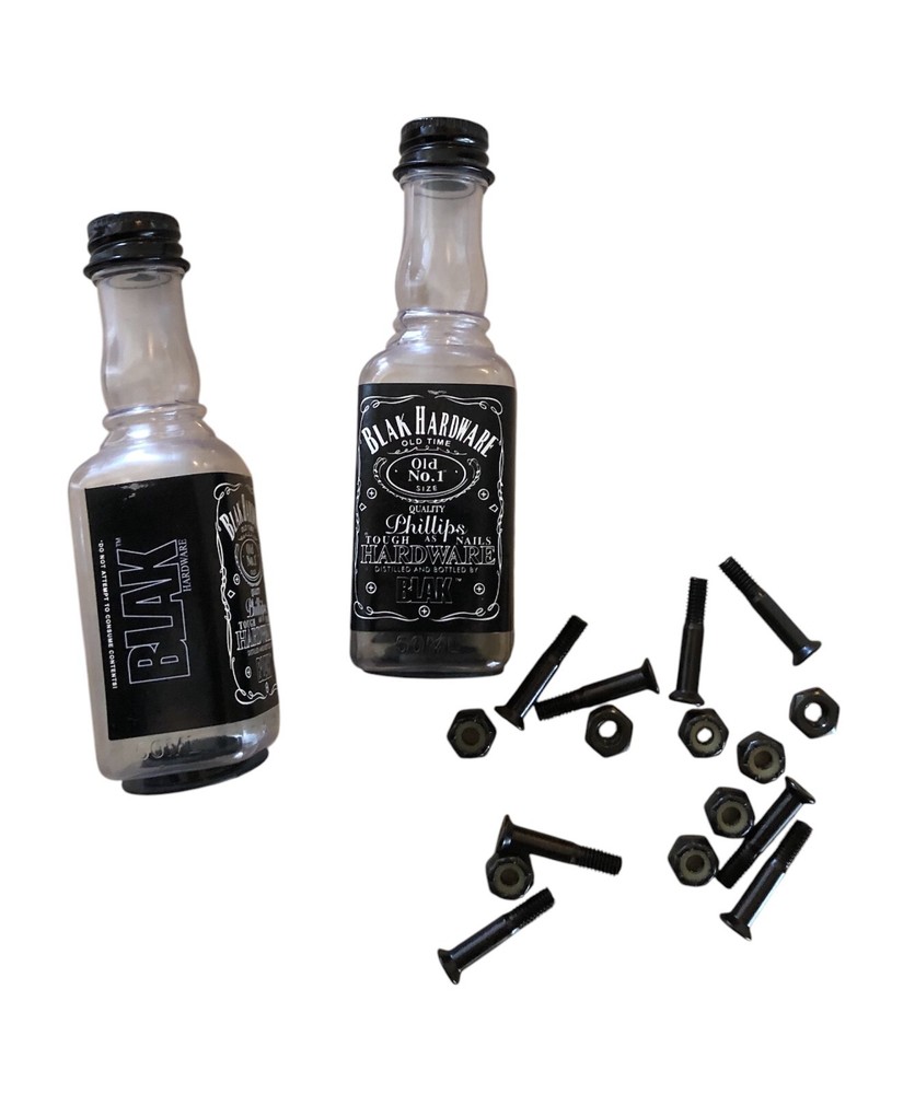 Blak Skateboard Mounting Hardware Package - 1" Phillips 12pk