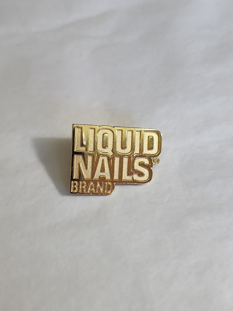 Liquid Nails Brand Lapel Pin Construction Adhesive Gold Colored