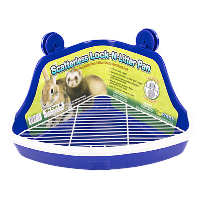 Ware 03361 Scatterless Lock-N-Litter Pan, Wire Floor Panel, Small Animal -