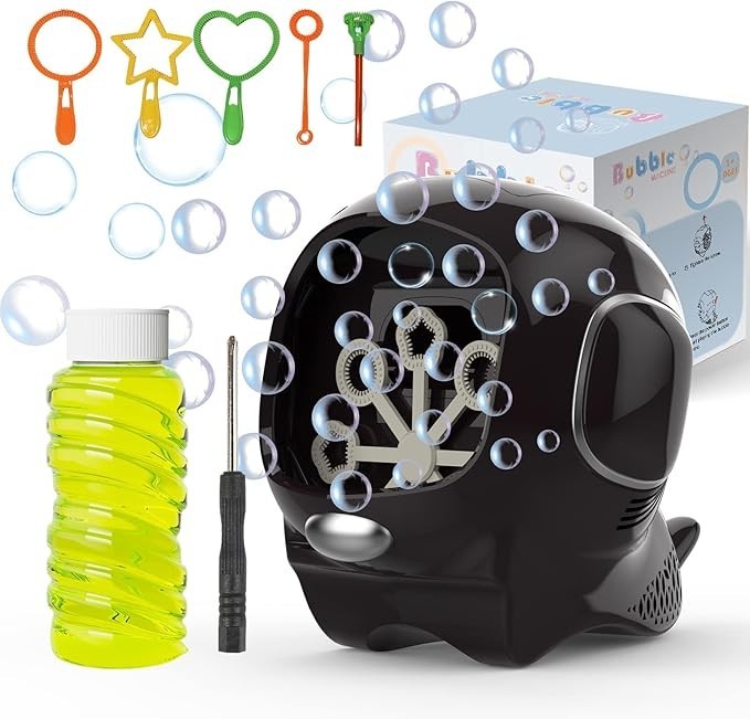 Automatic Bubble Machine for Kids – Portable Electric Bubble Maker for Parties