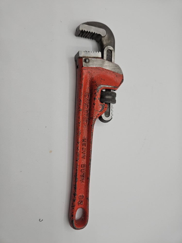 Rigid 8" Heavy Duty Adjustable Pipe Wrench