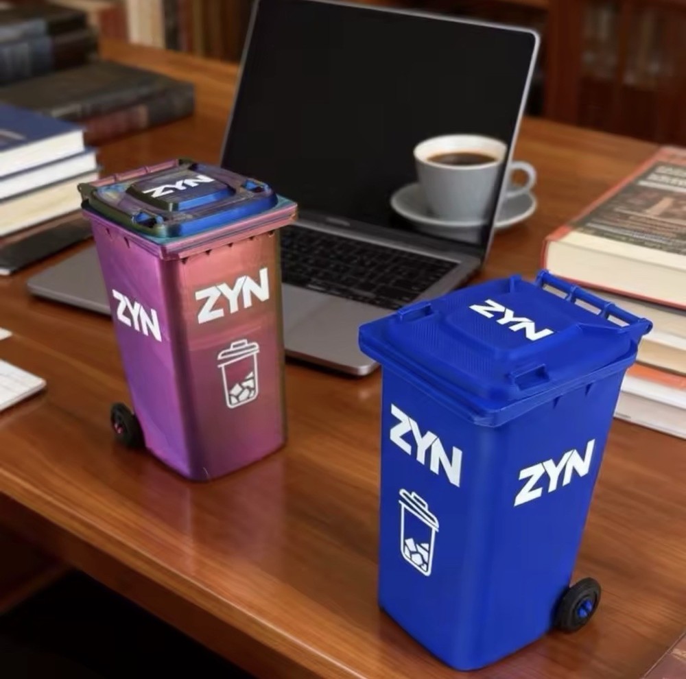 Zyn Bin Desk Trash Can Organizer Storage Box Dustproof Desktop Office