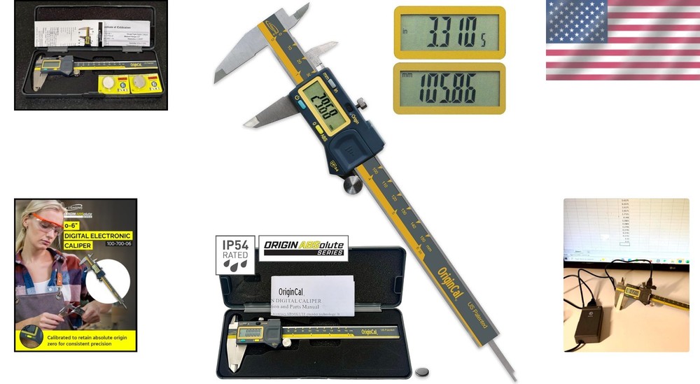 Absolute Origin 0-6" Digital Caliper - Stainless Steel