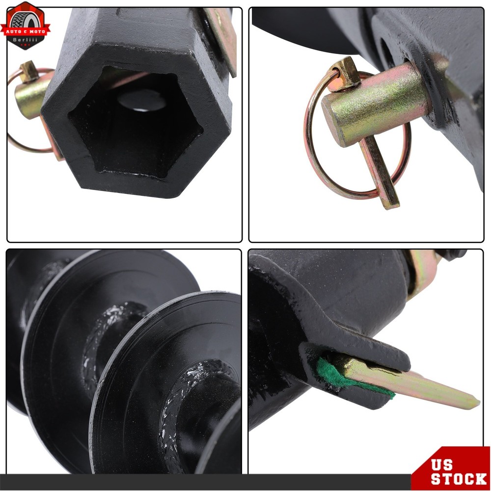 Hex Connect 6" x 48" Auger Bit for Post Hole Digger, 2"