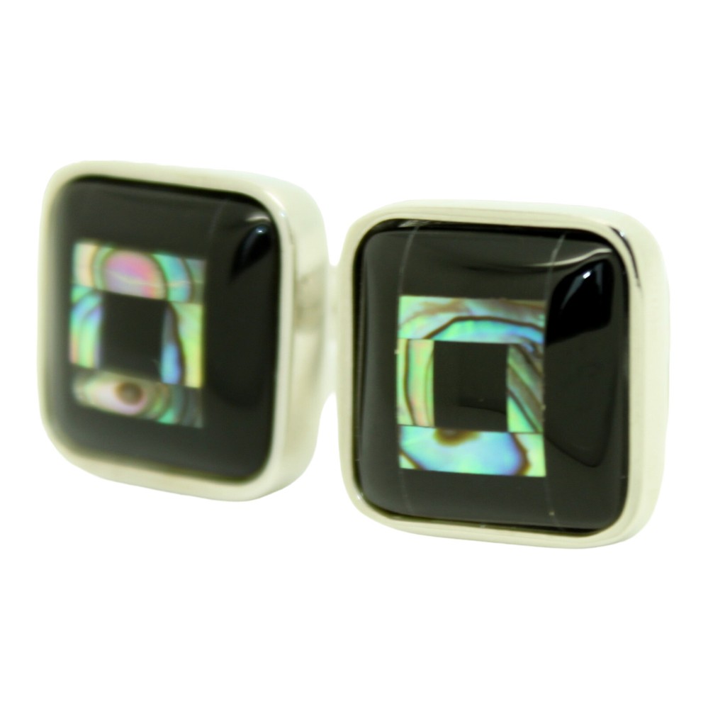 Black Multi Square Cufflinks