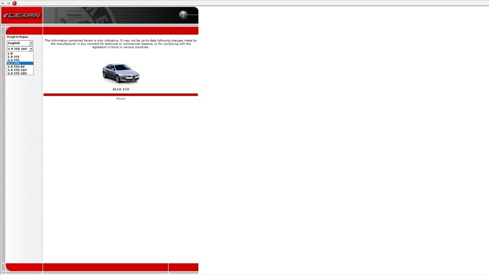 ALFA ROMEO 159 TECHNICAL SERVICE MAINTENANCE WORKSHOP REPAIR MANUAL CD