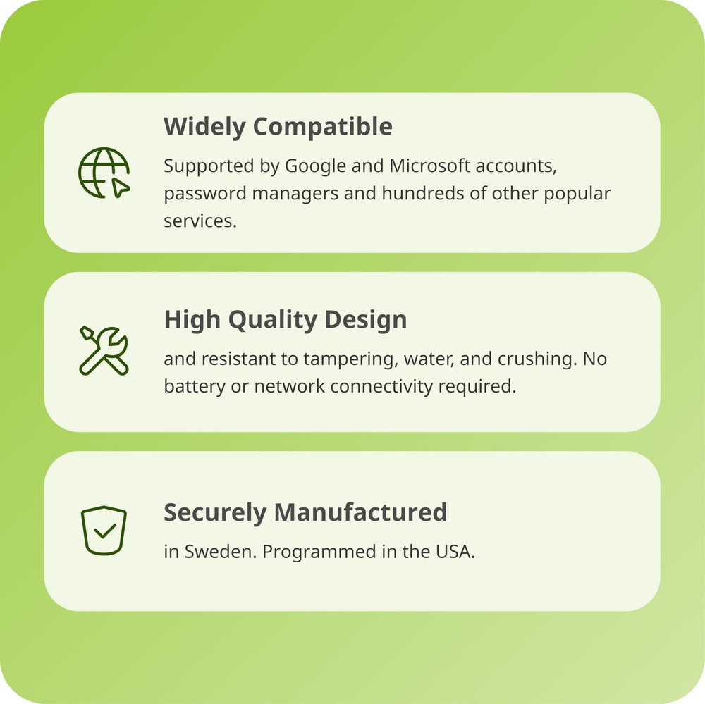 Yubico - YubiKey 5 Nano A - Multi-Factor authentication USB-A, Black