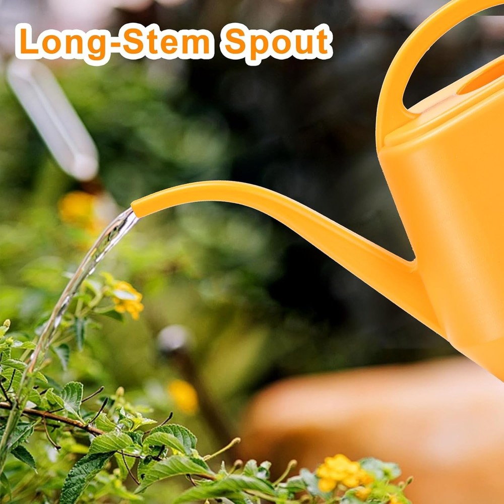 Fasmov Watering Can, 1/2 Gallon Plastic Cans with Comfortable...