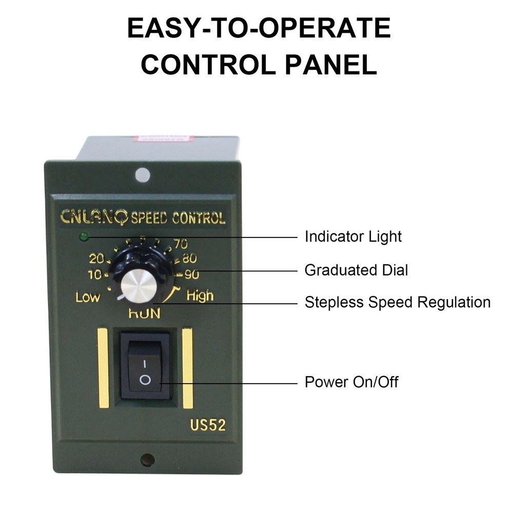 DC Motor Speed Controller 110V AC 120W Reversible Switch Regulator Regulator US