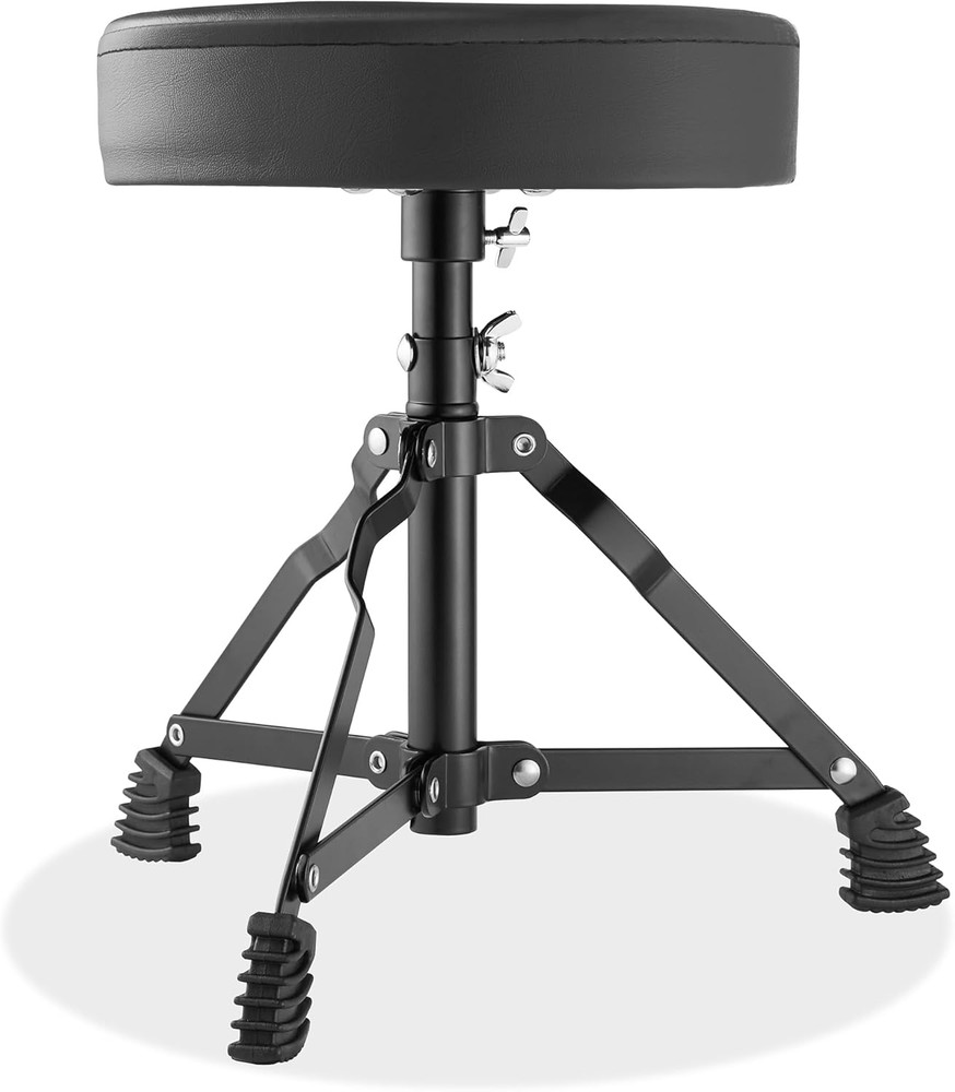 Gammon 3-Piece Junior Drum Set with Throne - Red, Complete Beginner Kit with Bas