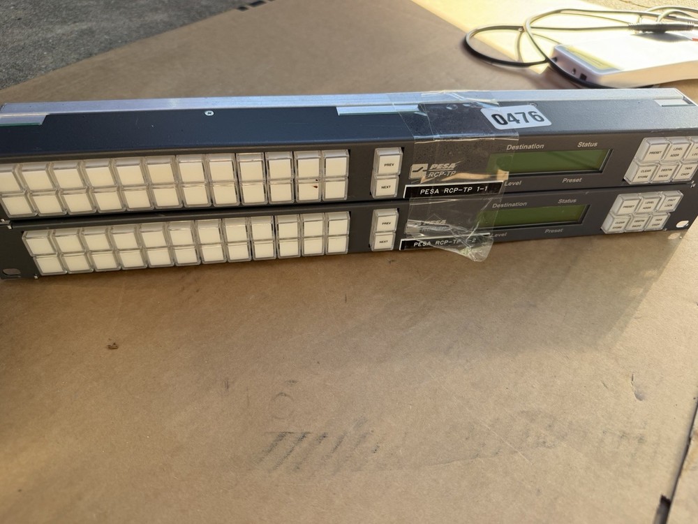 2 RCP-TP 1RU Matrix Switcher Control Panel