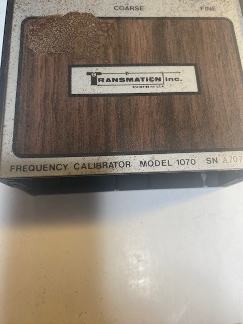 Transmation Model 1070 Frequency Calibrator With Case