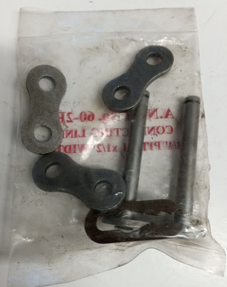 #60-2 Roller Chain Connecting Link, Spring Pin ** LOT OF 7ea **