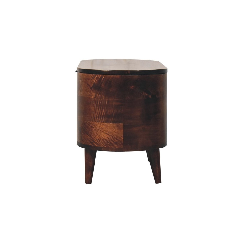 Rounded Lid-Up Blanket Box