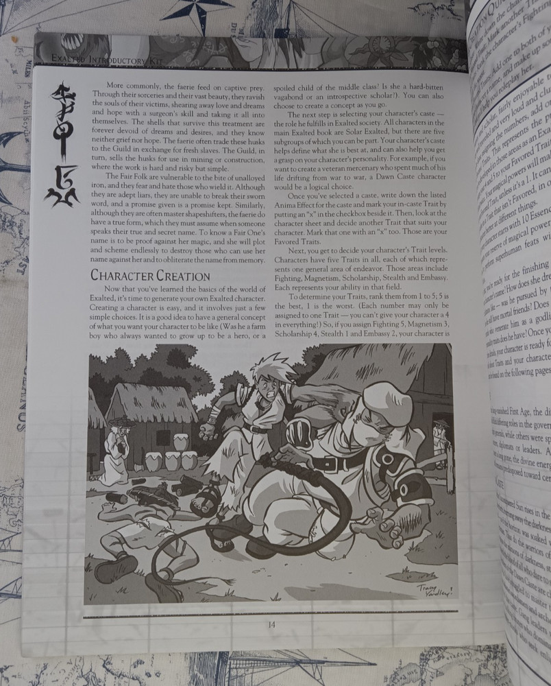 Exalted Free Introductory Kit Book 2001 Paperback White Wolf Game Studio