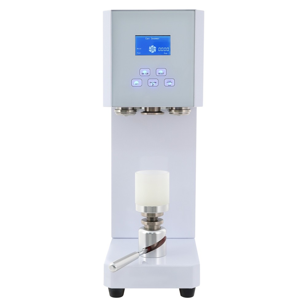 Automatic Pop Can Sealing Machine Can Sealer Container Plastic Bottles W/Counter