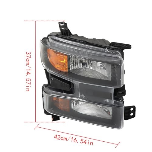 Headlight Assembly Replacement for Si-lverado 2019 2020 2021 Headlamp