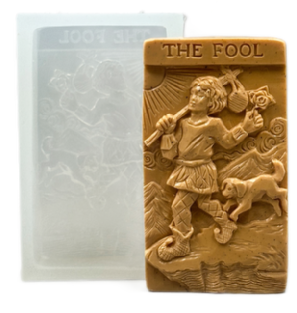 FOOL SILICONE MOLD for soap making and other crafts TAROT CARD