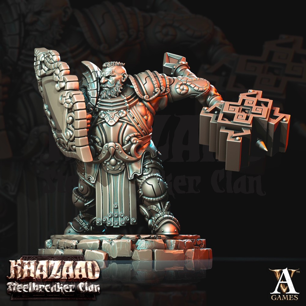 D&D Dwarf Warrior 03 Mini 32mm Scale Mini TTRPG