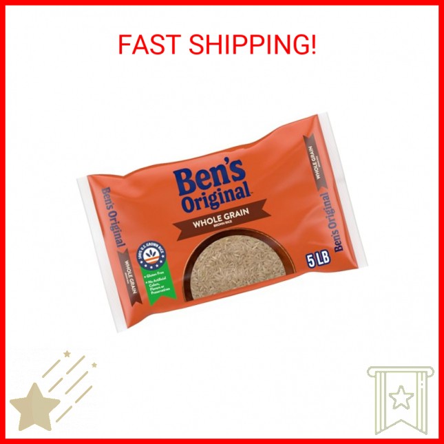 BEN'S ORIGINAL Whole Grain Brown Rice, 5 lb Bag