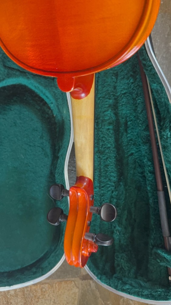 German Violin with case and bow, full size.