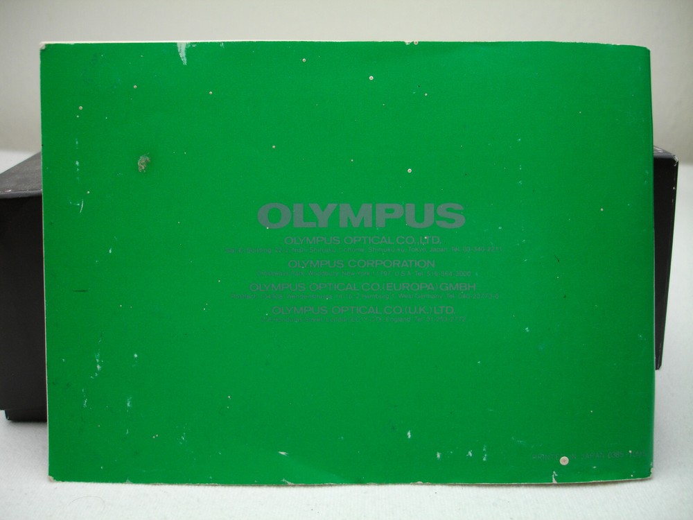 OLYMPUS OMPC Instruction Manual. English Edition ( OM PC )