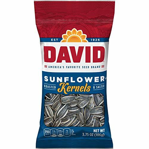 DAVID Roasted and Salted Original Sunflower Kernels, 3.75 oz, [1-Bag]