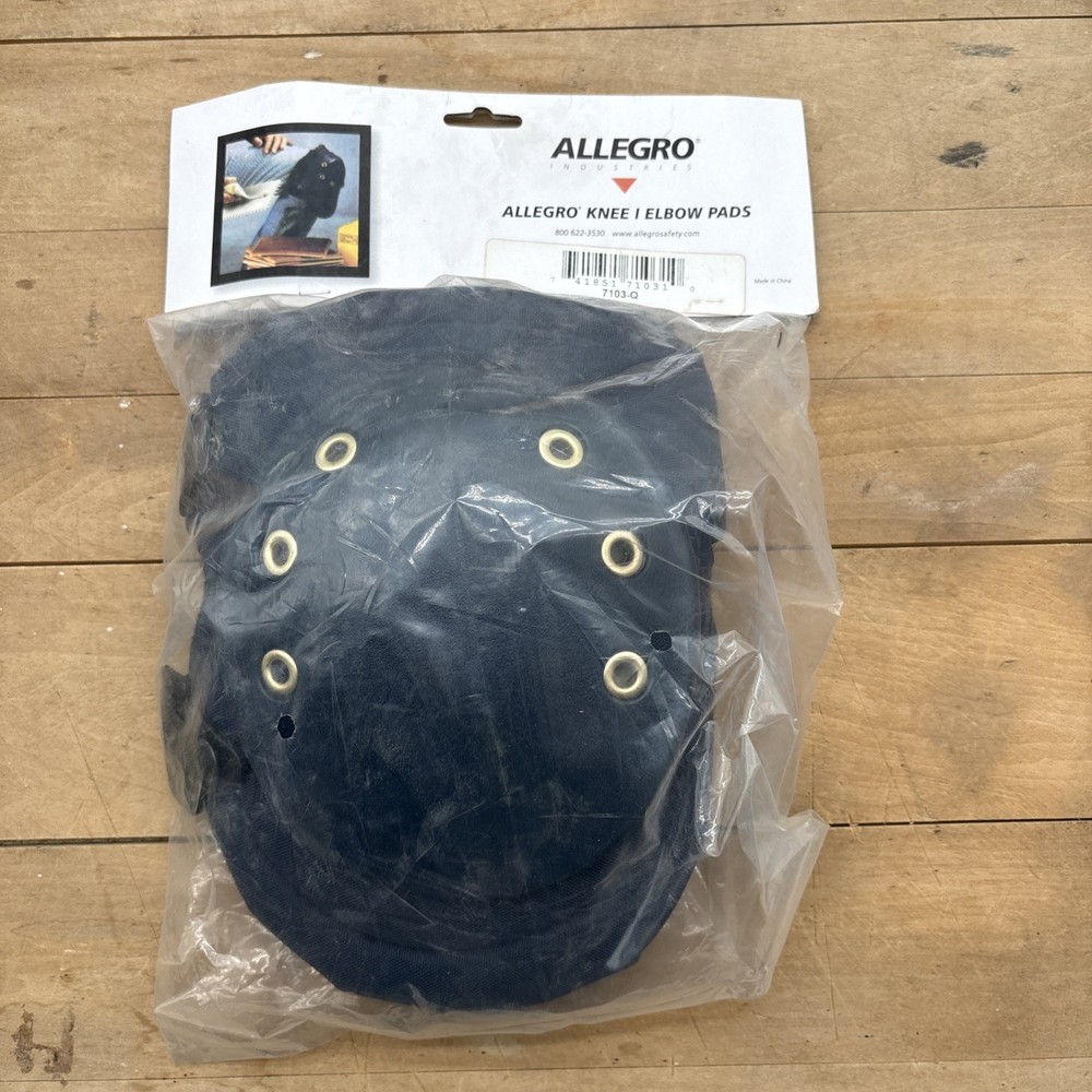 Allegro Knee/Elbow Pads 7103-Q Foam Rubber Cap Quick Release Adjustable