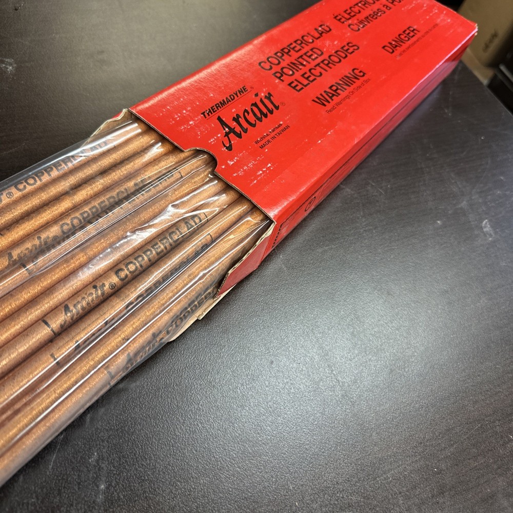 Arcair Cooperclad Pointed Electrodes 3/8”x12” 50 Pcs