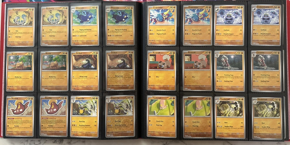 Obsidian Flames - Complete Base Set - C,U,R,RR and Reverses - Binder