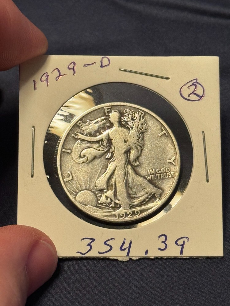 1929 D Walking Liberty Half Dollar