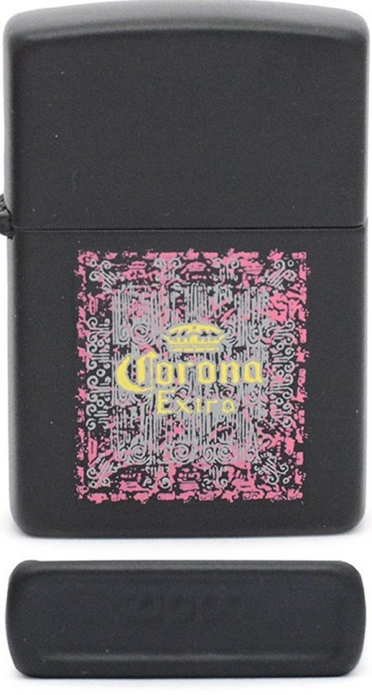 ZIPPO LIGHTER MAT BLACK CORONA EXTRA