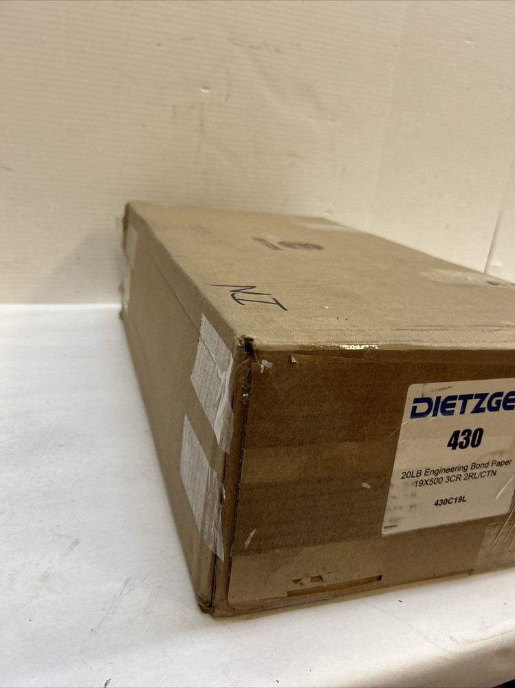 2 ROLLS 19" x 500' 20lb Bond Paper Wide Format Engineering Copier 3" core 430