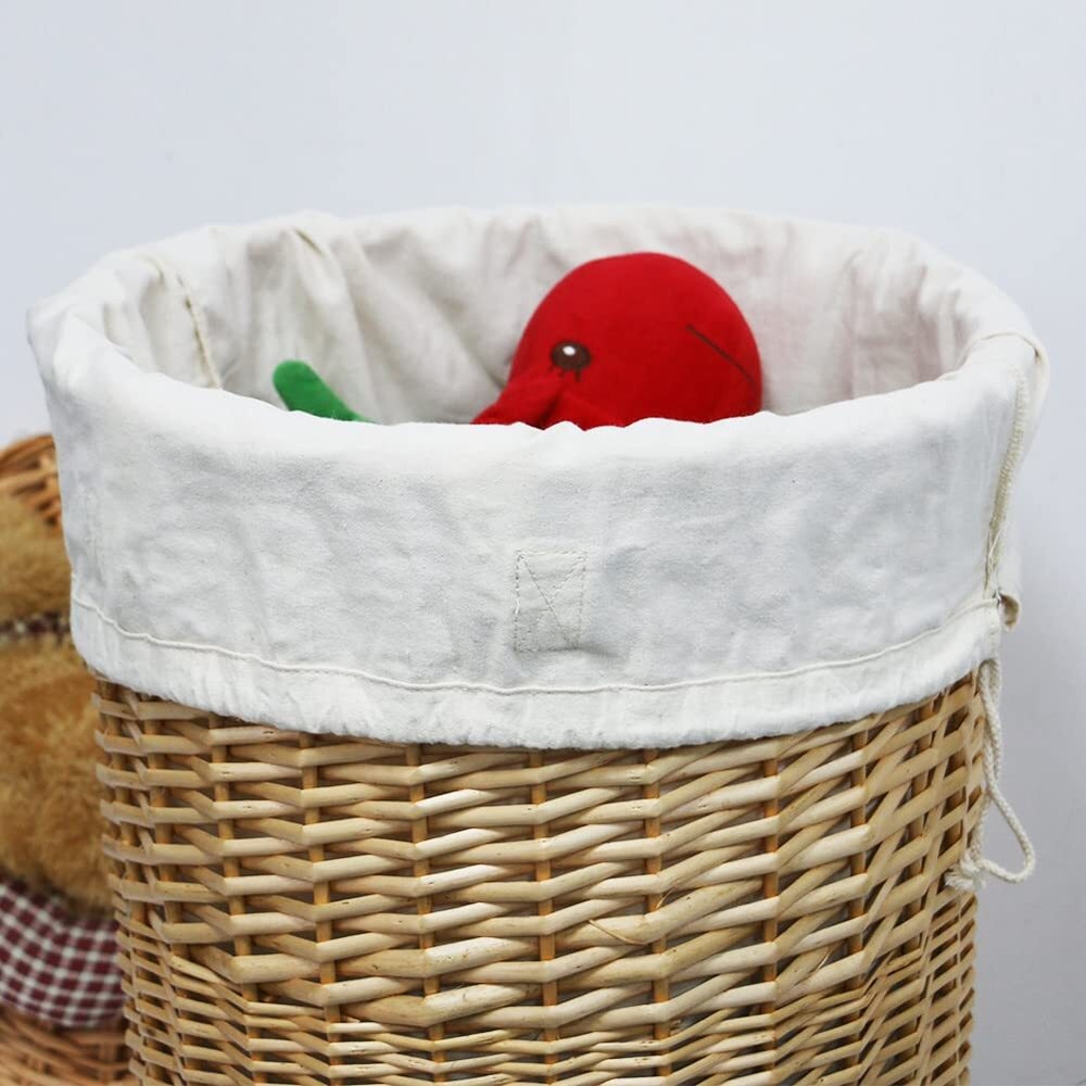2 Pack Extra Large Cotton Laundry Bag with Drawstring for Home College Dorm