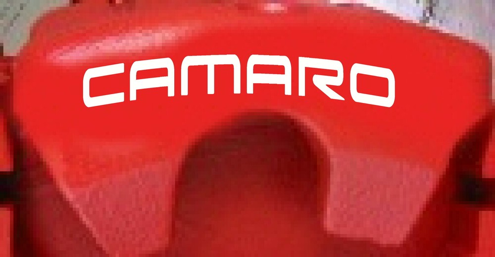 CAMARO Curved Brake Caliper Decals (8)