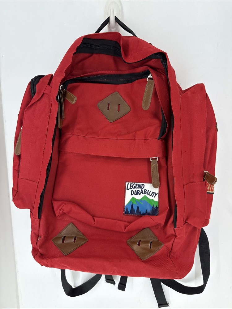 Vintage Ransel Legend Durability Red Backpack