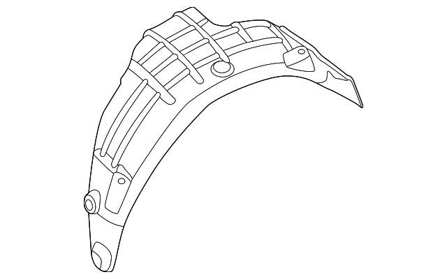 Genuine Nissan Quarter Panel Splash Shield 76749-5EF0B