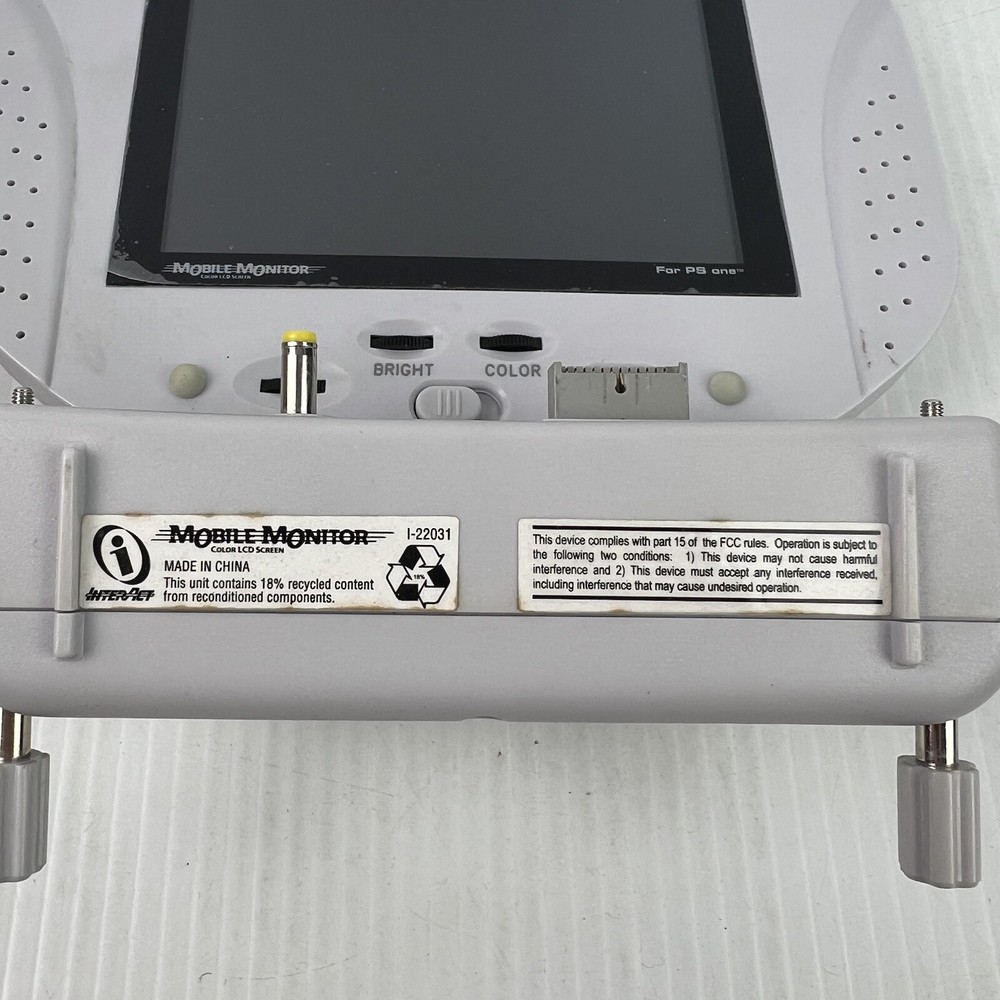 InterAct Mobile Monitor PS One With Box - Working with issues