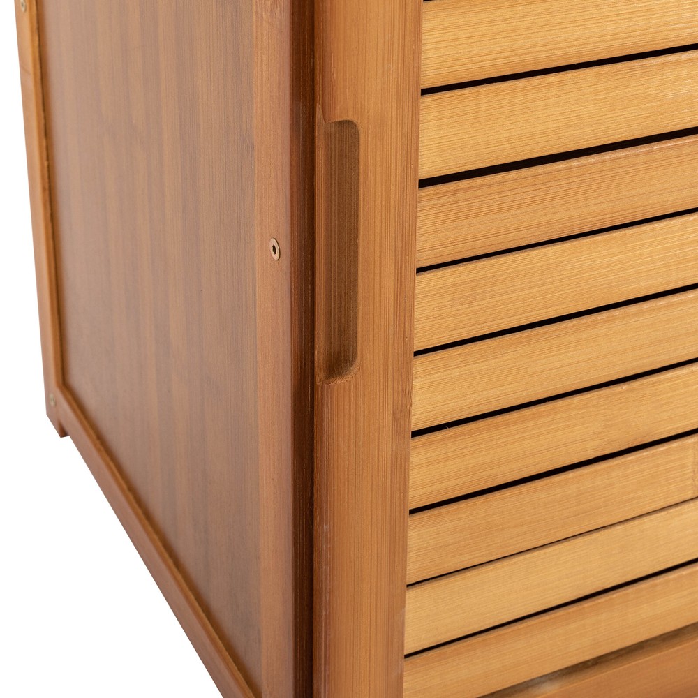 6-Tier Bamboo Rotating Bookshelf - Space-Saving Home Storage Solution