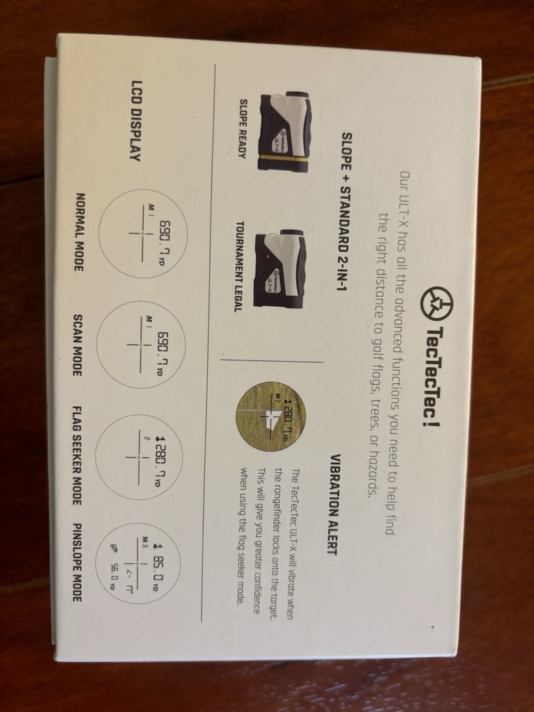 TecTecTec ULT-X Laser Golf Rangefinder