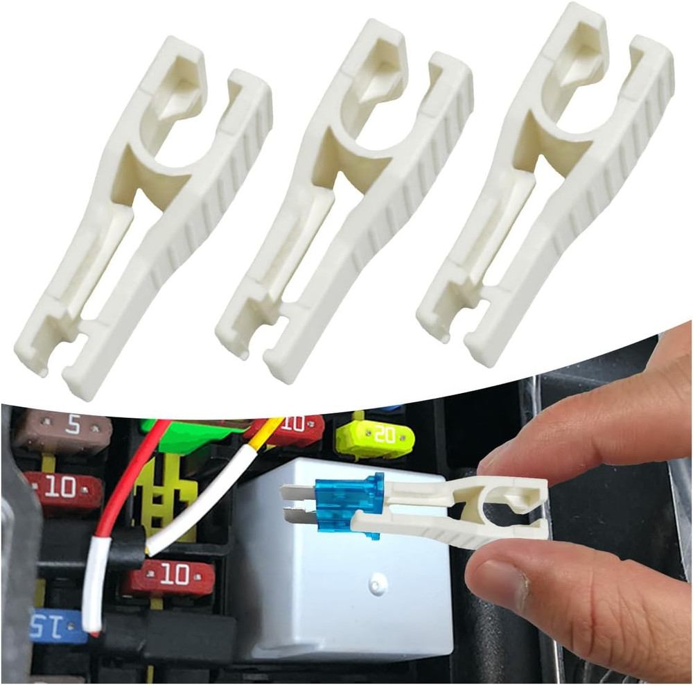 3PCS Car Fuse Puller Tool Universal Plastic Automotive Boat Mini Standard Blade