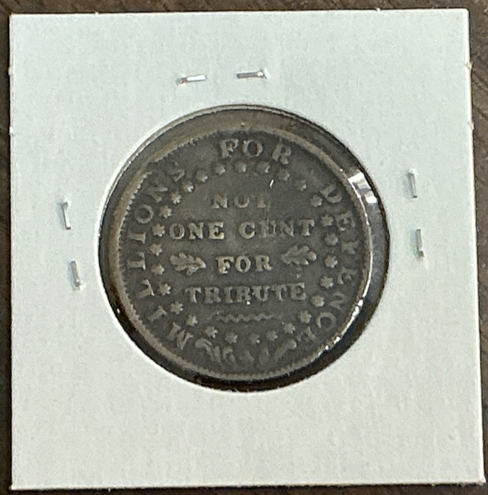 1841 WEBSTER CREDIT CURRENT Hard times Token 28mm