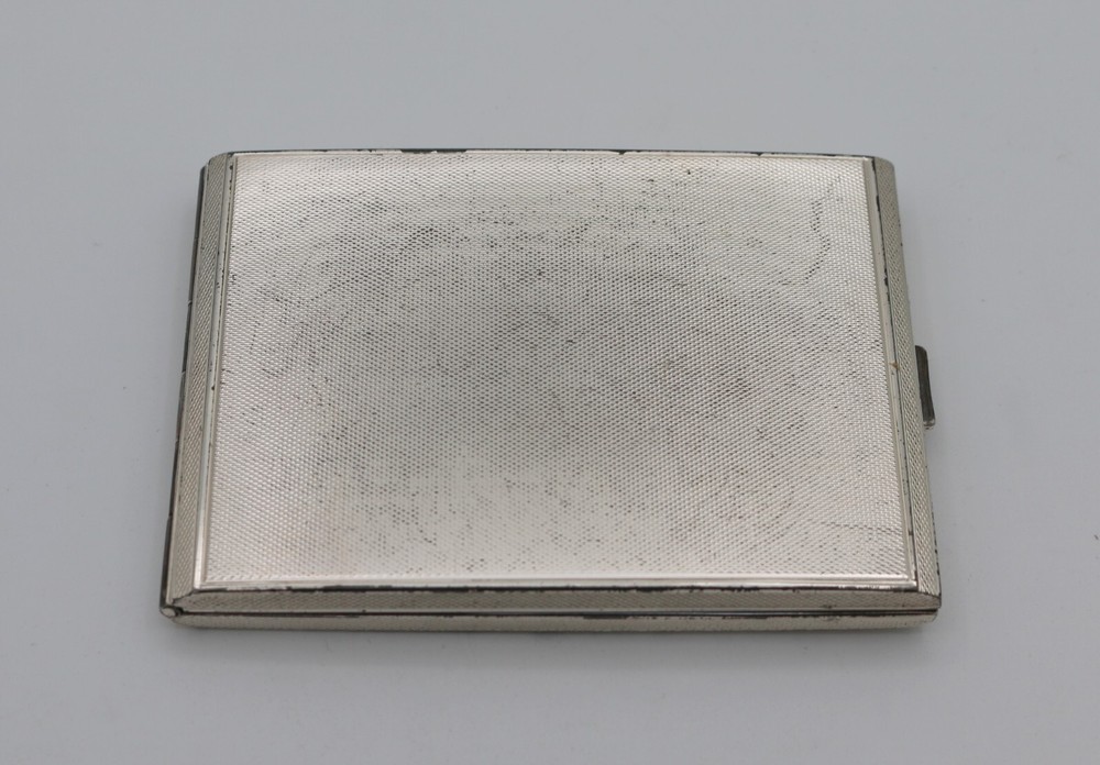 Vintage 835 Silver Cigarette Case Box~113 Grams