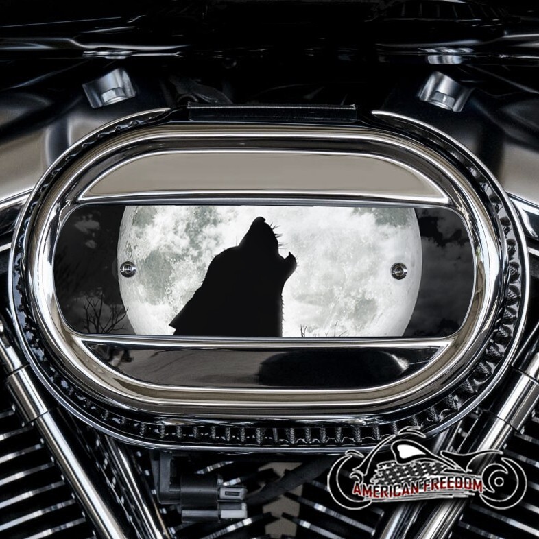 HARLEY DAVIDSON MILWAUKEE 8 VENTILATOR AIR CLEANER INSERT 114 & 117 - WOLF MOON