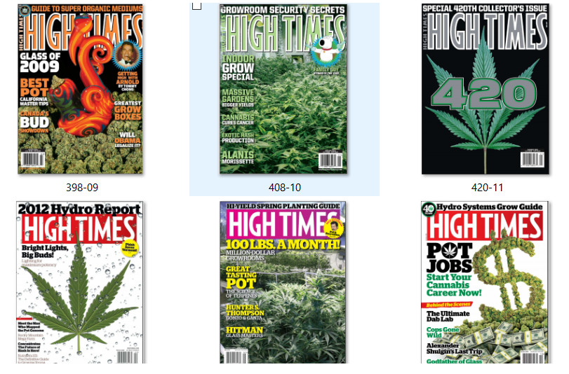 High Times Super Large Bundle Mainly Complete 1974-2018 Collection Plus Bonuses