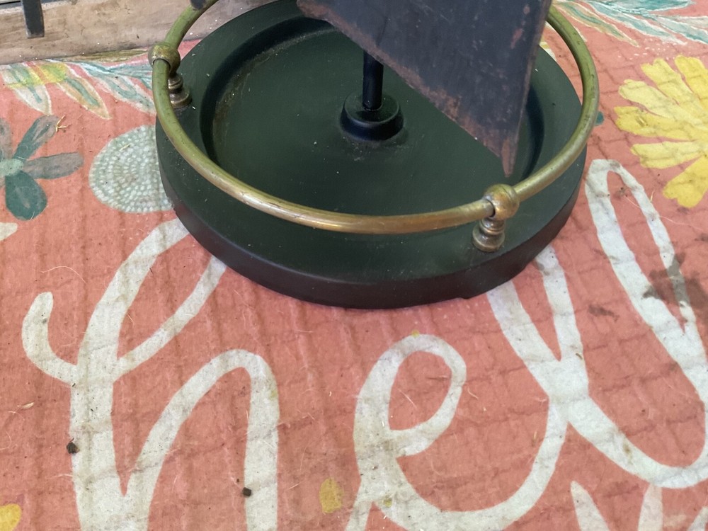 Vintage Cast Brass metal Fireplace Tool Set